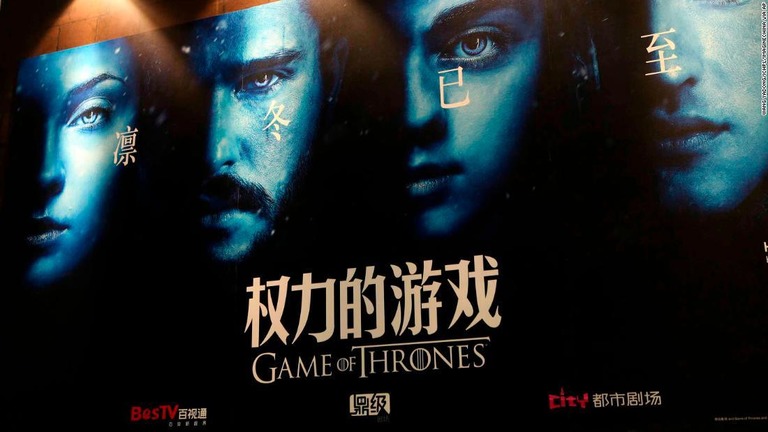 米人気ドラマ「ゲーム・オブ・スローンズ」の最終回が配信されず、中国のファンから非難の声があがった/Wang yadong/ICHPL/Imaginechina via AP