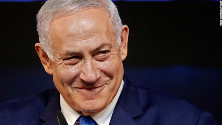 イスラエルのネタニヤフ首相。組閣ができず再び総選挙へ/THOMAS COEX/AFP/Getty Images