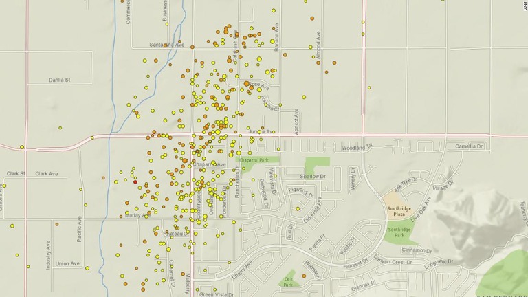 ４００回超す小規模地震、カリフォルニア南部で集中発生