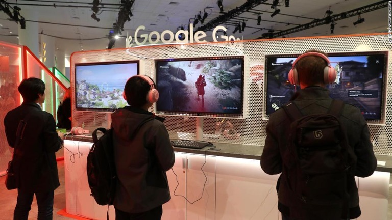 グーグルのゲーム配信サービス「スタディア」が１１月にスタートする/Justin Sullivan/Getty Images