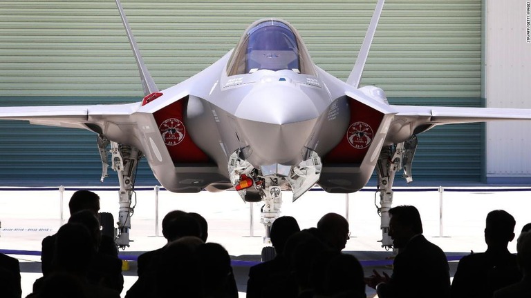 Ｆ３５の機体/STR/AFP/Getty Images