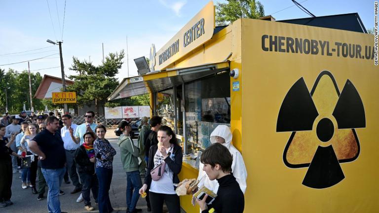 米ＨＢＯのテレビドラマ「チェルノブイリ」が始まったことで、観光客が増加しているという/Genya Savilov/AFP/Getty Images