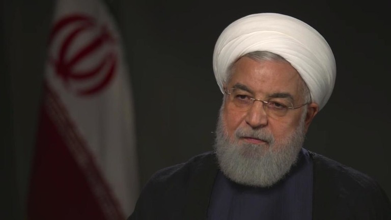 イランのロハニ大統領。米国の交渉姿勢を「うそ」だと非難した/CNN
