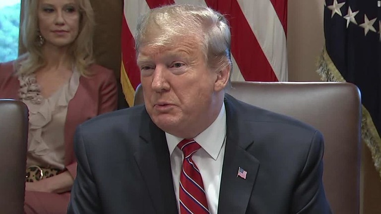 トランプ氏は２月の閣議で独立記念日の計画について一部詳細を明らかにしていた/CNN
