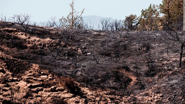 北キプロス上空でミサイルが爆発したが、死傷者などは出なかった/IAKOVOS HATZISTAVROU/AFP/AFP/Getty Images