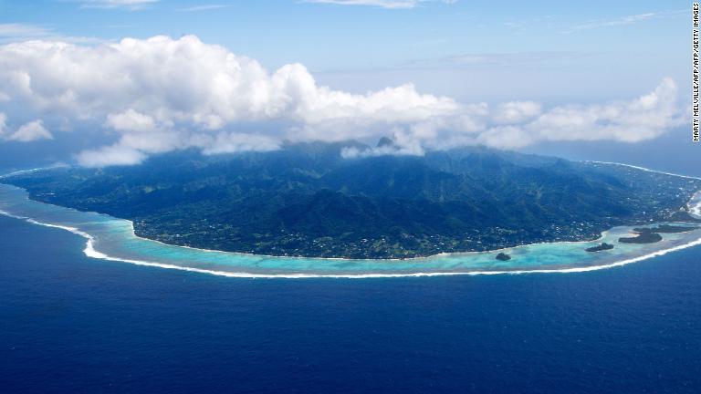 １５の小島からなる太平洋のクック諸島は５位。海外の観光客の間で人気が高まっているという/MARTY MELVILLE/AFP/AFP/Getty Images