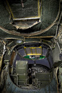 ノースアメリカン社の爆撃機Ｂ２５「ミッチェル」の内部