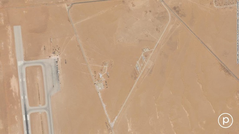 サウジのプリンス・スルタン空軍基地。５００人規模の米軍要員が派遣されるとみられる/Planet Labs/ Middlebury Institute of International Studies at Monterey