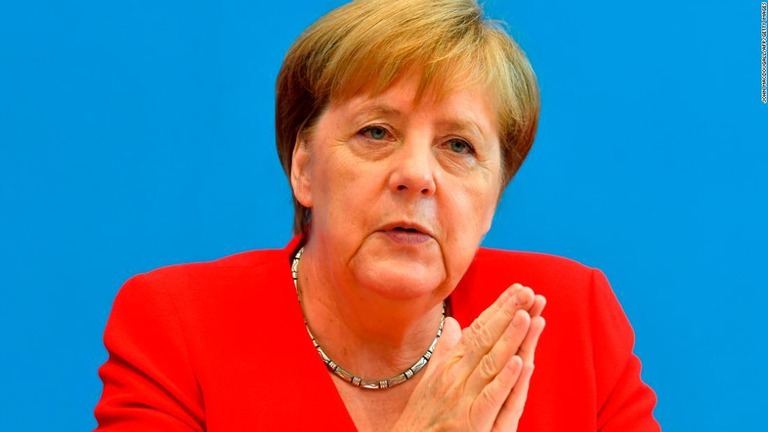 ドイツのメルケル首相/JOHN MACDOUGALL/AFP/Getty Images