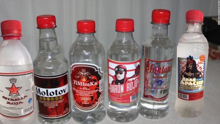 メタノールが混入していたとされるアルコール飲料/Costa Rica Ministry of Health
