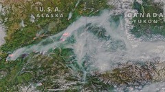 北極圏で相次ぐ山火事、「前例のない異常事態」　温暖化加速の恐れも
