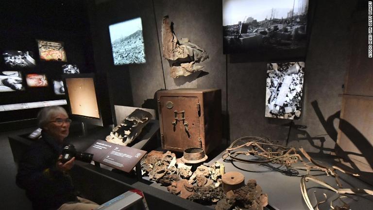 資料館本館は１９５５年に開館した/Kyodo News via Getty Images