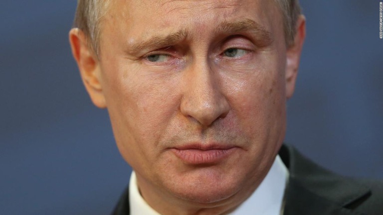 ロシアのプーチン大統領。軍事関連施設の爆発による放射能レベルの上昇を否定した/Sean Gallup/Getty Images 