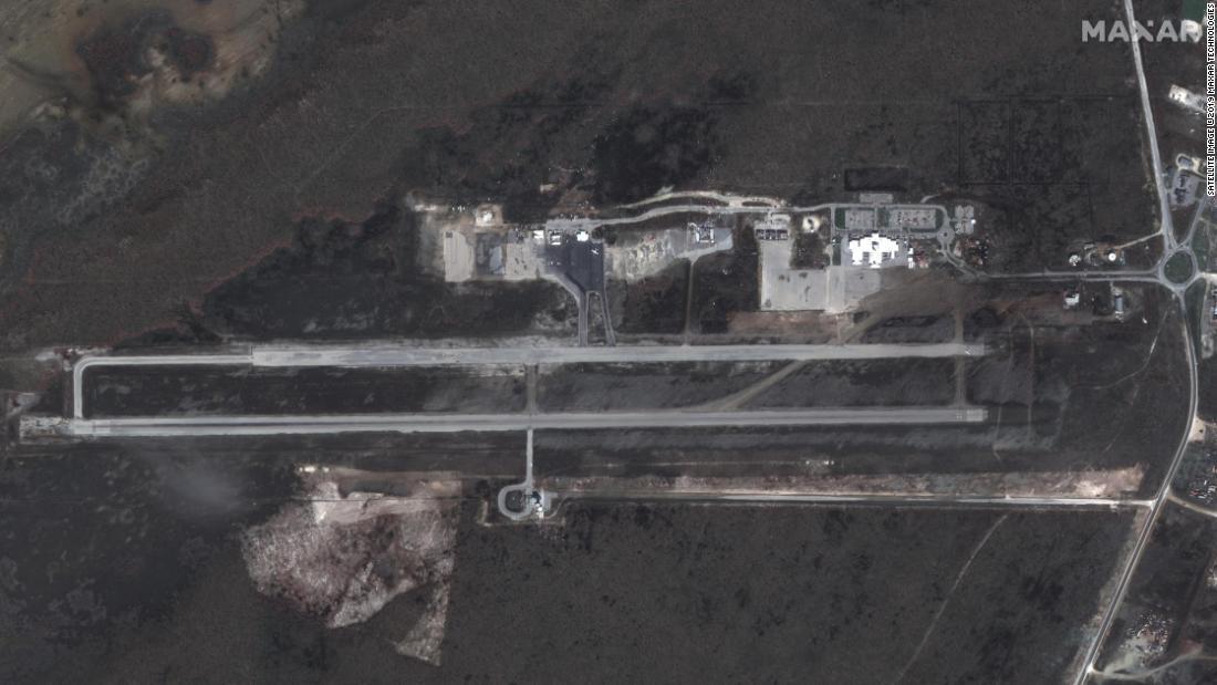 被災後のレオナルド・トンプソン国際空港＝２０１９年９月５日/Satellite image ©2019 Maxar Technologies