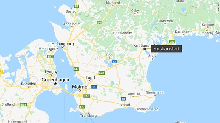 スウェーデン南部で幼稚園児が手投げ弾を園内に持ち込み、爆弾処理班が出動した/Google Maps
