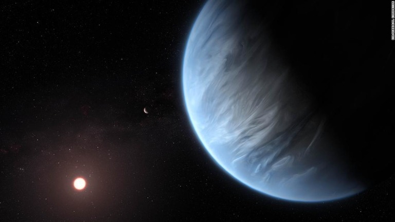 地球から１１０光年離れた赤色矮星を周回する系外惑星に水蒸気の痕跡を確認/ESA/Hubble/M. Kornmesser