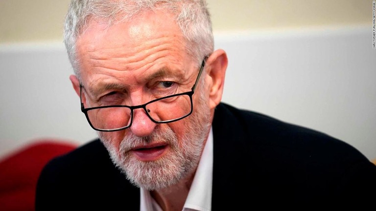 コービン党首率いる英労働党は、当面「ＥＵ残留」を方針として表明しない/Christopher Furlong/Getty Images