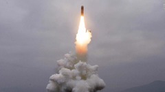 北朝鮮、新型の潜水艦発射弾道ミサイルの発射を発表
