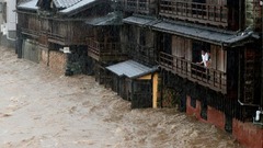 台風１９号が日本に上陸して各地で川の氾濫などの被害が出ている