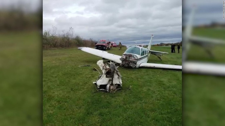 米ニューヨーク州で小型機が墜落し、４人が負傷した/LeRoy Fire Department