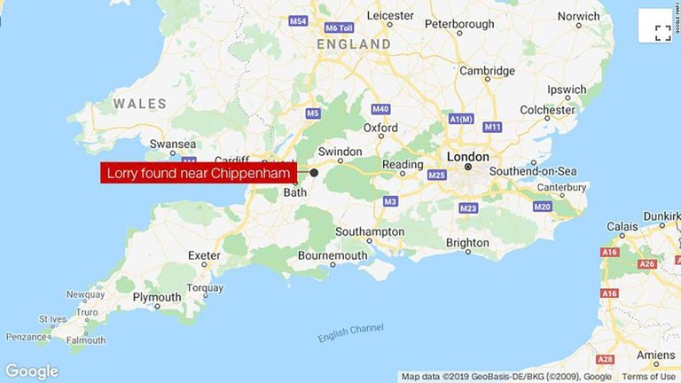 英イングランド南西部でトラックから男１５人が発見され、不正入国の疑いで逮捕された/Google Maps