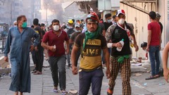 反政府デモの死者３１９人に、約１．５万人が負傷　イラク