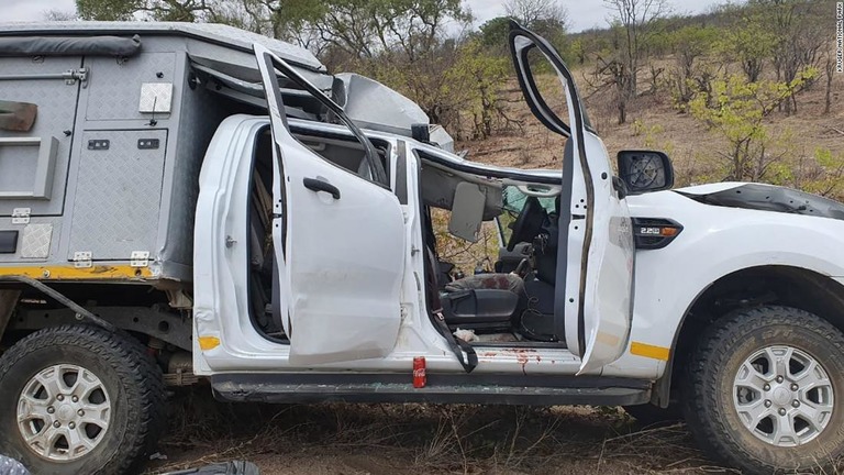 南アフリカの国立公園で、車と衝突したキリンが対向車に落下し、観光客１人が死亡した/Kruger National Park