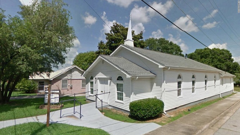 白人の女子生徒が、黒人の通う教会の襲撃を計画し逮捕された/Google Earth