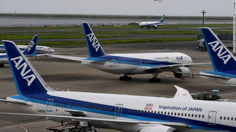 ３位：全日空/TOSHIFUMI KITAMURA/AFP/AFP/Getty Images