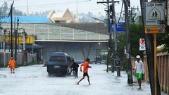 台風上陸のフィリピン　４人死亡、空港は一時閉鎖に