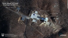 北朝鮮、廃棄した衛星発射場で新たな活動の兆候　エンジン実験再開準備か