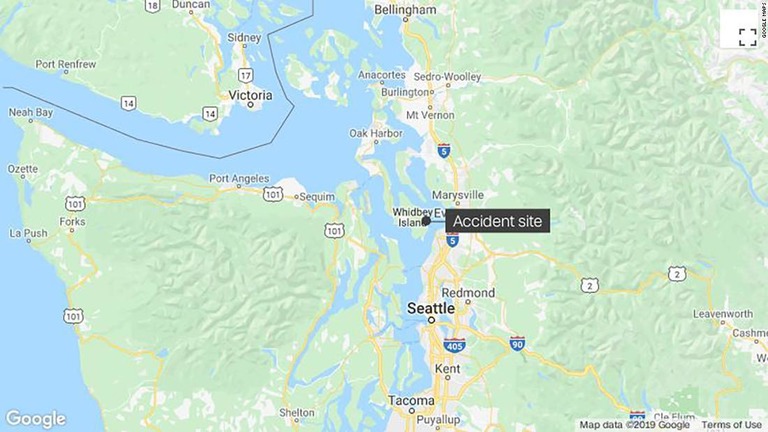 米ワシントン州で、４歳の女児２人が事故車から自力で脱出する出来事があった/Google Maps