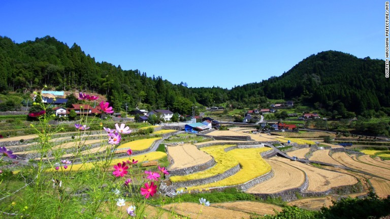 広島県の井仁の棚田（いにのたなだ）/Courtesy Hiroshima Prefecture/JNTO