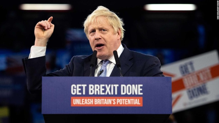 英国のボリス・ジョンソン首相＝１１日、英国/Leon Neal/Getty Images