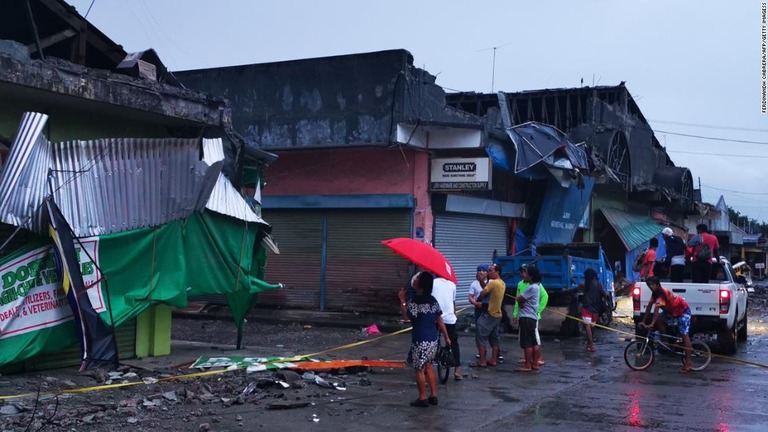 ミンダナオ島ではこの数カ月、地震が相次いでいる/Ferdinandh Cabrera/AFP/Getty Imagess