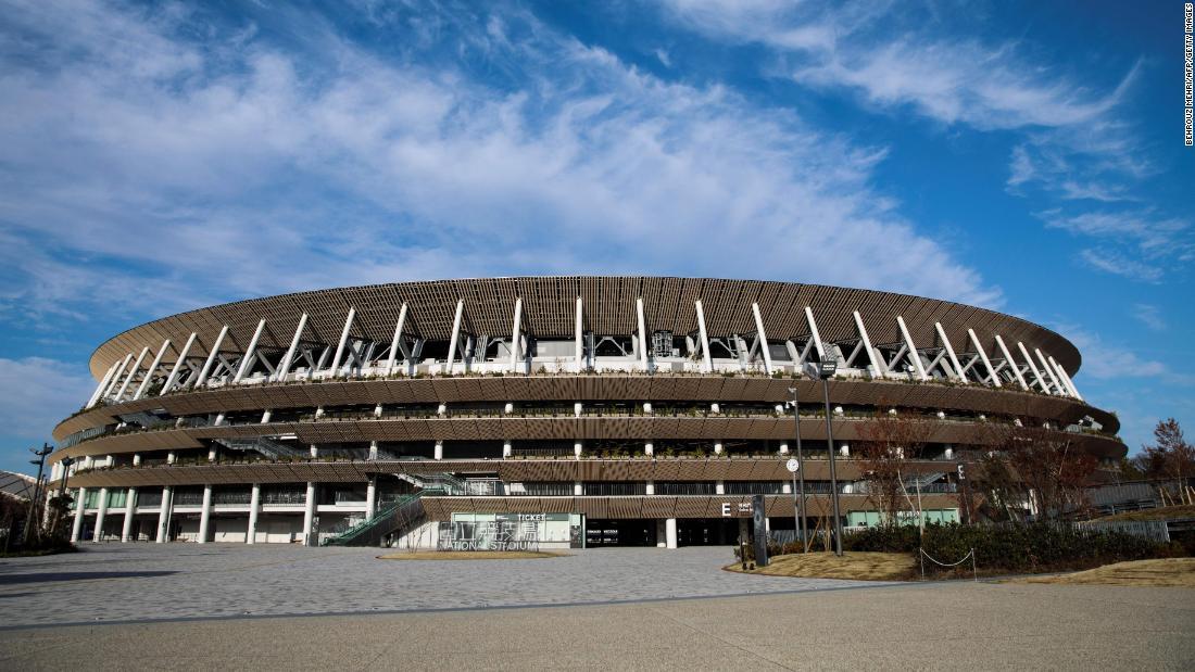 新国立競技場がお披露目 東京五輪の主要会場に Cnn Co Jp