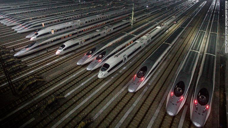 中国は「列車大国」でもある/Wang He/Getty Images AsiaPac/Getty Images