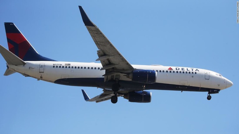 デルタ航空機の機体/Mario Tama/Getty Images 