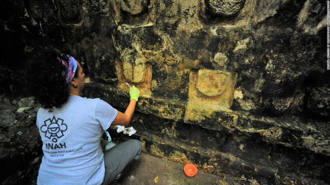 遺跡はまだ一般公開されていない/Mexico's National Institute of Anthropology and History/Reuters