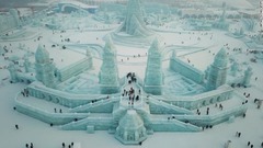 １月５日から開催されている「国際氷雪祭」