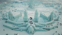 １月５日から開催されている「国際氷雪祭」