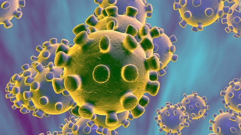 コロナウイルスのイメージ図。中国で流行していたウイルス性の肺炎で新型のコロナウイルスが検出された/Shutterstock