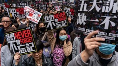 デモ続く香港、成人２００万人がＰＴＳＤの症状経験　香港大推計