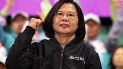 台湾総統選　蔡英文氏が再選、過去最多の得票数を記録