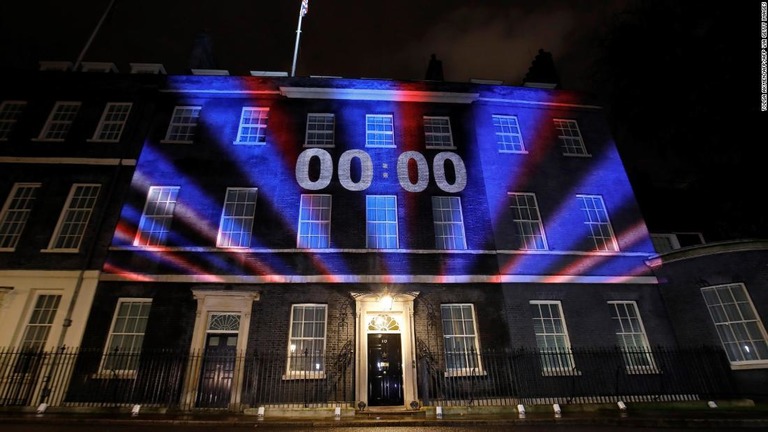 英国が１月３１日午後１１時、ＥＵから正式に離脱した/TOLGA AKMEN/AFP/AFP via Getty Images