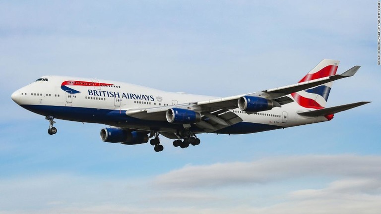 ブリティッシュ・エアウェイズ（ＢＡ）ボーイング７４７型機＝１月２３日/Nicolas Economou/NurPhoto via Getty Images