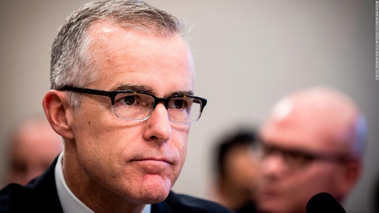 マケイブ前連邦捜査局（ＦＢＩ）副長官/Pete Marovich/Getty Images