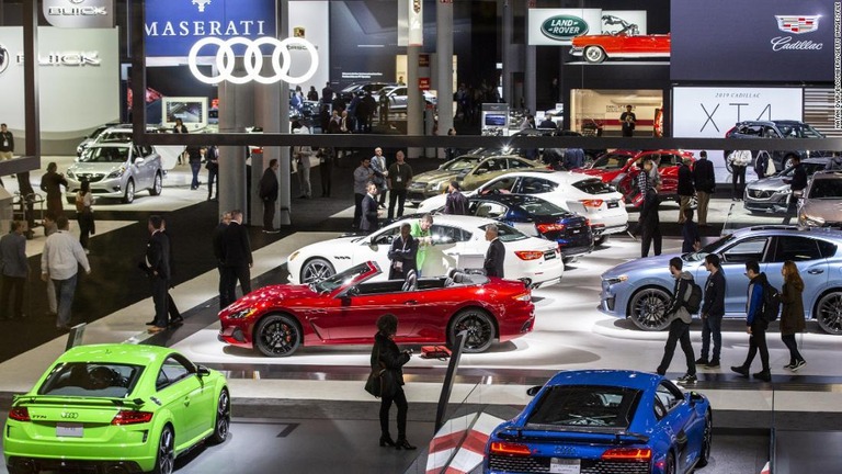 ４月開催予定だった「ニューヨーク国際自動車ショー」が新型コロナのため延期に/Natan Dvir/Bloomberg/Getty Images/FILE