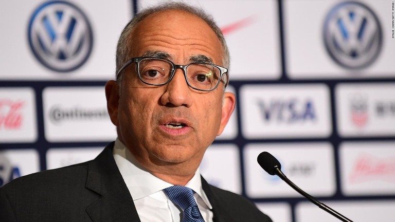 辞任した米国サッカー連盟のカルロス・コルデイロ会長/Emilee Chinn/Getty Images