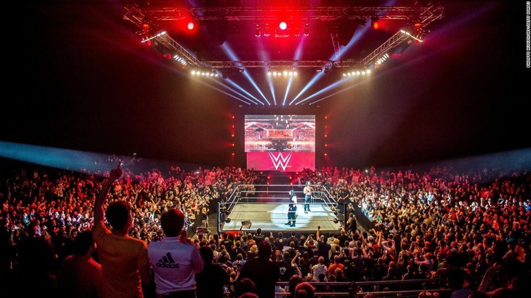 ＷＷＥのイベント「レッスルマニア」が、無観客で開催されることになった/Philippe Huguen/AFP/Getty Images